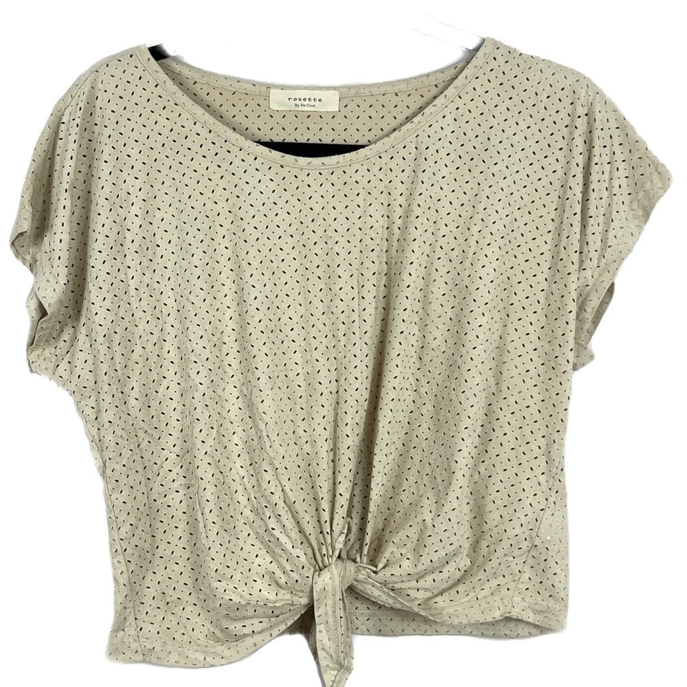 Rosette by Bee Cool Front Tie Top Size Large